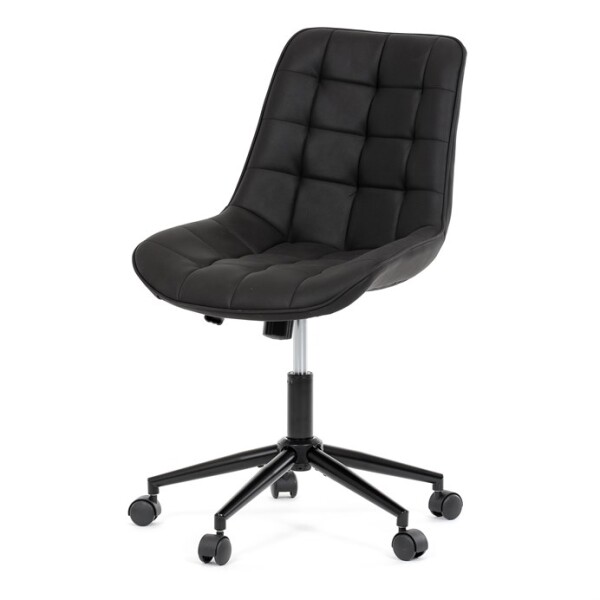 Pracovní židle, výškově nastavitelná, černá látka, KA-V3120 BK3