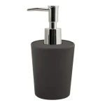 Spirella TAKEO dávkovač mýdla tmavě šedý / bambusové vlákna / 400 ml (7610583204660)
