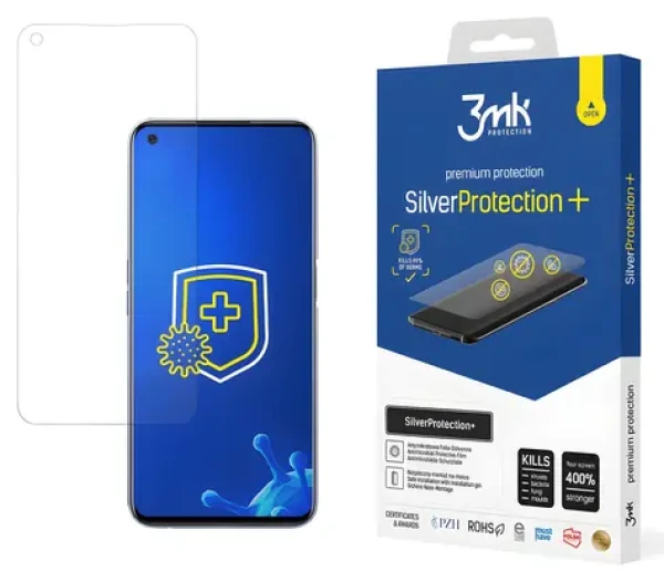 3mk SilverProtection+ / Ochranná fólie pro Realme GT 5G / antimikrobiální