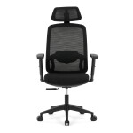 Kancelářská židle, synchronní mechanismus, černá síťovina, KA-S2176 BK