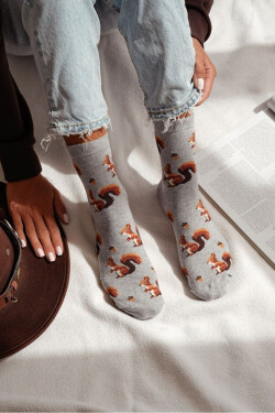 Dámské ponožky Vieira a oříšky 0200.185 ECRU 37-41