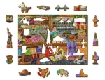 WOODEN CITY Dřevěné puzzle Sladké dobrodružství 2v1