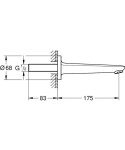 GROHE - Euroeco Vanová vpusť, chrom 13471001