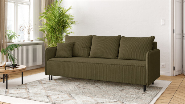 FRONTI Pohovka AMORI - olivová - manšestr - LINCOLN 37 22607