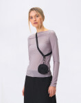 Pinqponq Mini Pouch Crinkle Black