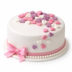 Dortisimo Cukrová srdíčka malá bílá, růžová a fialová (50 ks)