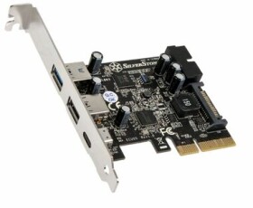 SilverStone ECU05 karta PCIe / 2x USB 3.0 1x USB 3.1 Type C + 2x interní USB 3.0 (SST-ECU05)