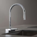 HANSGROHE - M81 Dřezová baterie Aquno Select s výsuvnou sprškou a plochým sprchovým proudem, sBox, chrom 73831000