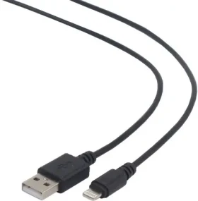 Gembird CC-USB2-AMLM-1M černá / ligtning / USB 2.0 / 1m (CC-USB2-AMLM-1M)