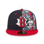 New Era Pánská kšiltovka Boston Red Sox MLB 2025 Players' Weekend Authentic 59FIFTY Fitted Velikost: 7 1/2