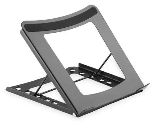 Digitus skládací stojan na notebook černý / Stojan pro notebook / kov / nastavitelný / do 15" / nosnost 5 kg (DA-90368)