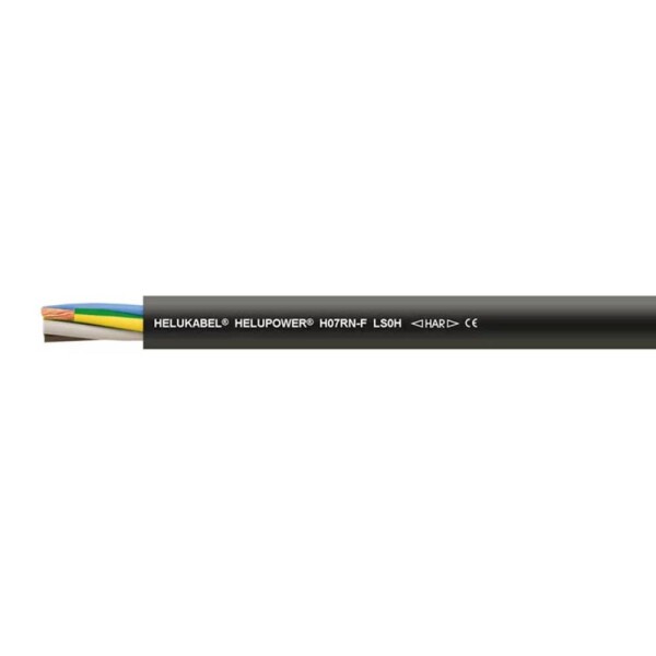 HELU 30801-100 kabel s gumovou izolací 5 G 10 mm², 100 m, černá