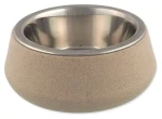 Dog Fantasy Miska nerez EcoStyle béžová / Miska pro psy / bambusový stojan / 14 cm / 480 ml (454-855015)