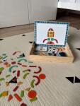 Mamido Dřevěná kreativní tabule – Magnetická mozaika