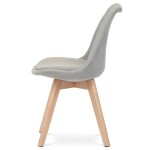 Židle jídelní, lanýžová látka, nohy bukové dřevo