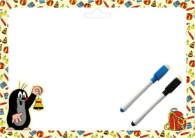 Stíratelná tabulka Krtek