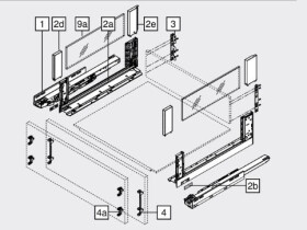 Blum K-BLUM Legrabox C Free 500 mm/40 kg, Blumotion/TOB, Orion šedá :: expando (255158)