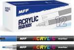 Akrylový popisovač 4 mm - modrý tmavý