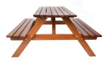 ROJA PIKNIK zahradní set dřevěný - 180 cm - lakovaný