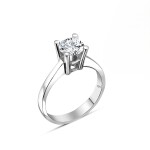 LUNICA Stříbrný zásnubní prstýnek S Velikost prstenu: 8 (EU: 57-58) 0937_8