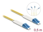 Delock optický kabel LC-LC lomený 0,5 m / Optický kabel / Singlemode OS2 / Duplex (88068)