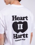 Tričko Carhartt WIP S/S Heart II Hartt T-Shirt White