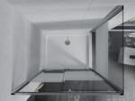 MEXEN/S - Apia sprchový kout posuvný 120x70, sklo transparent/pruhy, chrom + vanička 840-120-070-01-20-4010