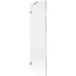 MEXEN/S - Lunar vanová zástěna FIX 50 x 150, transparent, zlatá kartáčovaná 897-050-000-55-00