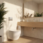 REA - Podomítkový Instalační Set Slim 024N pro WC s Tlačítkem HD Satin KPL-E1635