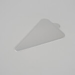 Cake star Podložka pod minidezerty stříbrná trojúhelník 11,8 x 7,8 cm