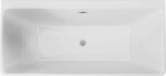 DEANTE - Hiacynt bílá - Akrylátová vana, zády ke stěně/volně stojící, obdélníková - 160 cm KDH_016W