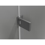MEXEN/S - Lunar-F skládací sprchové dveře levé 70 cm, transparent, grafit kartáčovaná 836-070-000-66-00-L