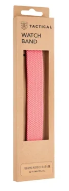 Tactical 787 Pletený Převlékací Řemínek pro Watch 42 44mm vel. XL růžová (8596311138621)