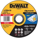 DEWALT DT43972-QZ - Kotouč řezný pr. 125x1,0x22,2mm, na kov, nerez, EXTREME Cutting Inox (10ks v plechovém boxu)