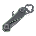 TROIKA multifunkční nářadí - PARCEL CUT, ocel/hliník, 9 funkcí, šedo-zelená