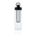 XD Design HoneyComb černá / Láhev na vodu / s košíkem na ovoce / uzamykatelná / 700 ml / tritan