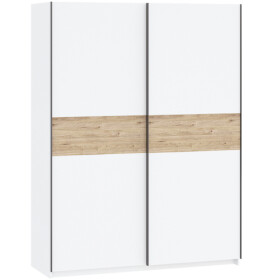 FRONTI Šatní skříň BERNO 150 - bílá + jackson hickory 22014
