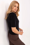 Svetr s krátkým rukávem model 216783 Factory Price S/M