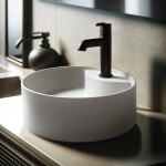 DEANTE - Silia - Granitové umyvadlo bílá CQS_AU4B