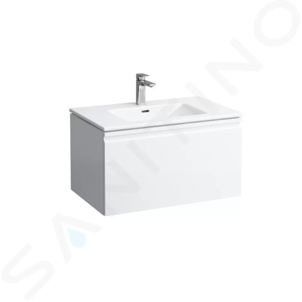 Laufen - Pro S Skříňka s umyvadlem, 800x500 mm, 1 zásuvka, matná bílá H8609634631041