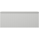 MEXEN/S - Rivel koupelnová skříňka pod umyvadlo 120 cm s deskou, 1 šuplík, reliéf , šedá mat 91A20-12047-1-BFC62