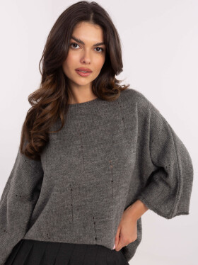 Jumper DHJ SW 9314.04P tmavě šedý jedna velikost