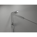 MEXEN/S - Lunar L sprchové dveře křídlové pravé 90 cm, transparent, chrom 834L-090-000-01-00-P