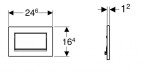 GEBERIT - Sigma30 Ovládací tlačítko splachování, bílá mat/chrom 115.893.JT.1