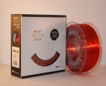 PET-G filament Orange glass 1,75 mm Print With Smile 1 kg