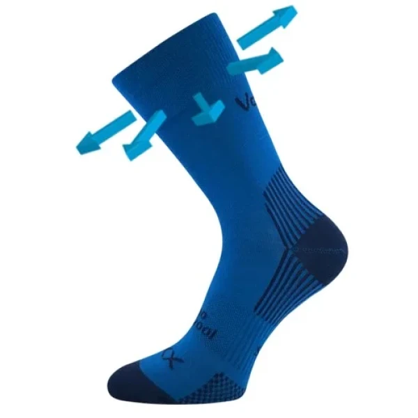 VOXX Ponožky slabé z merino OPTIMUS s ionty stříbra TMAVĚ TYRKYSOVÉ 43-46 126497