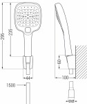 MEXEN/S - R-17 sprchový set point, chrom 785175052-00