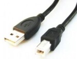 Gembird USB 2.0 kabel A-B / 1.8m / černý (CCP-USB2-AMBM-6)