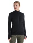 Dámská merino mikina ICEBREAKER Wmns 260 Quantum IV LS Zip, Black velikost: XS