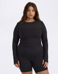Tričko Organic Basics Active Mesh Long Sleeve Tee Black